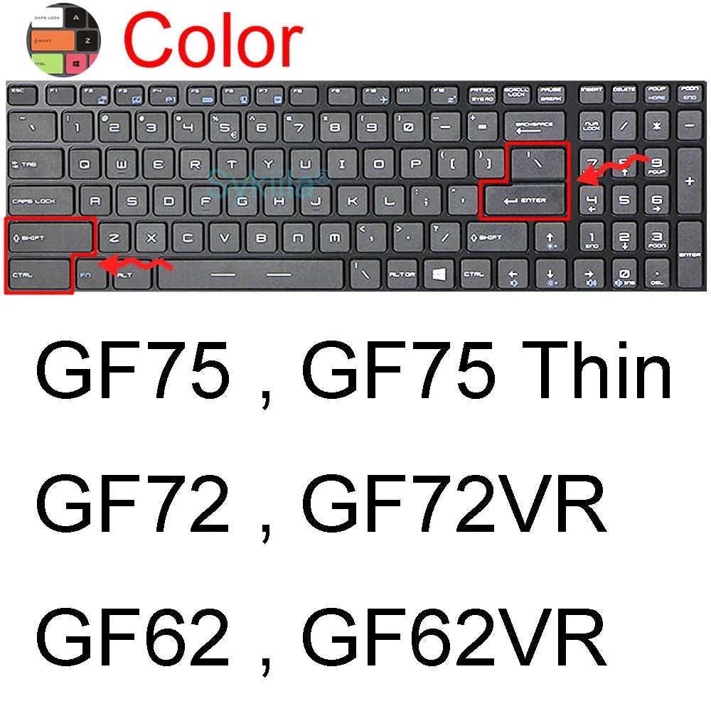 MSI GF65/GF63 Keyboard Silicone Cover
