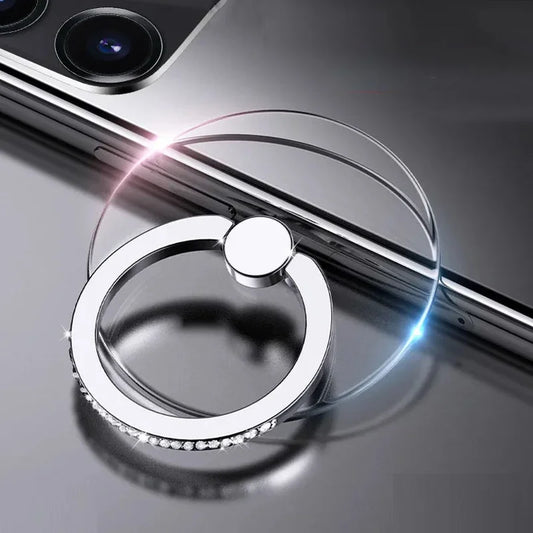 Transparent Diamond Phone Ring Holder Stand
