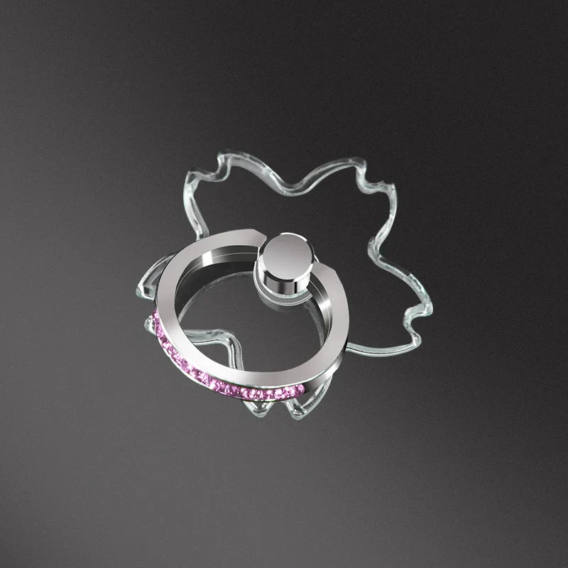 Transparent Diamond Phone Ring Holder Stand
