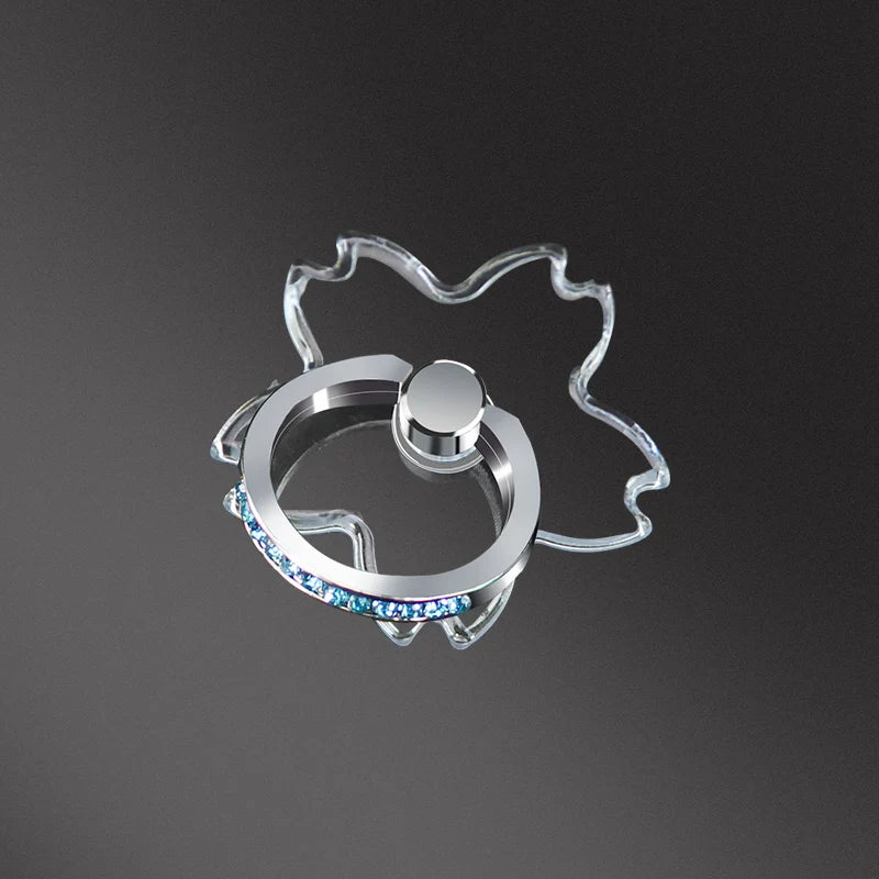 Transparent Diamond Phone Ring Holder Stand