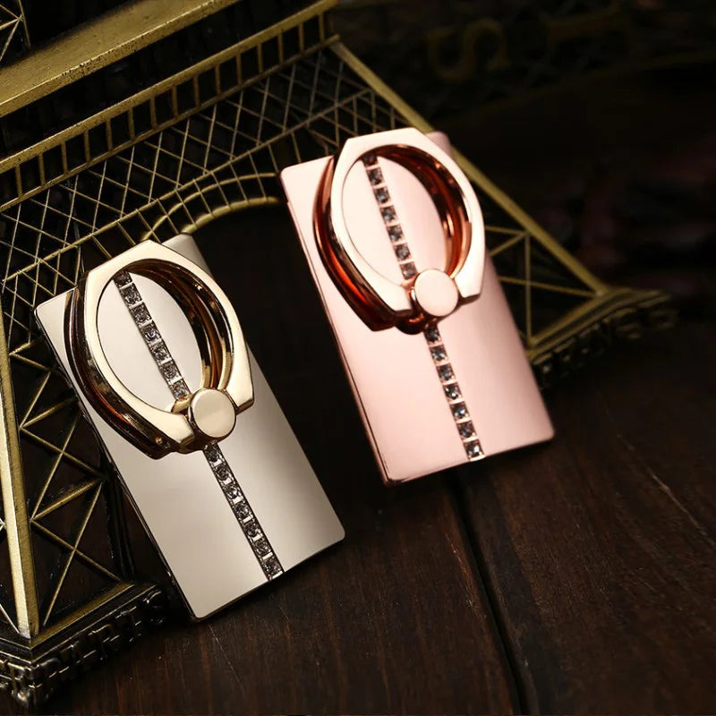 Luxury Square Phone Ring Car Holder