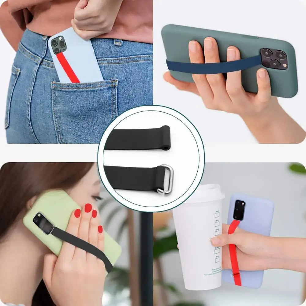Elastic Silicone Phone Strap Wristband