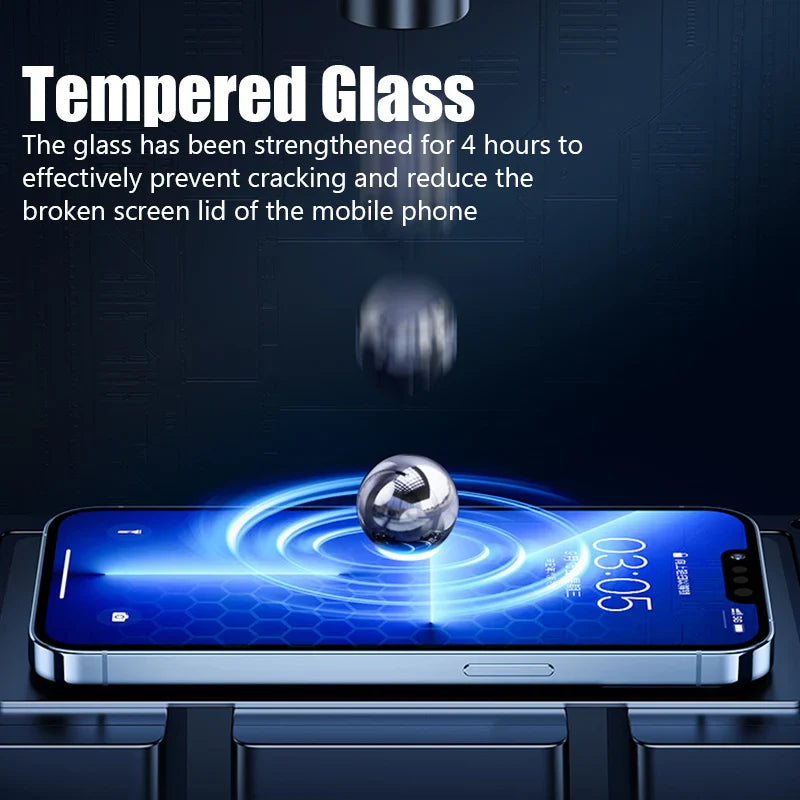 Full Cover Tempered Glass Screen Protector for iPhone