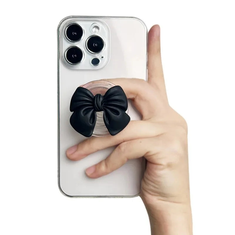 Korean Cute Colorful Bowknot Griptok Holder