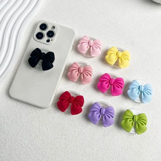 Korean Cute Colorful Bowknot Griptok Holder