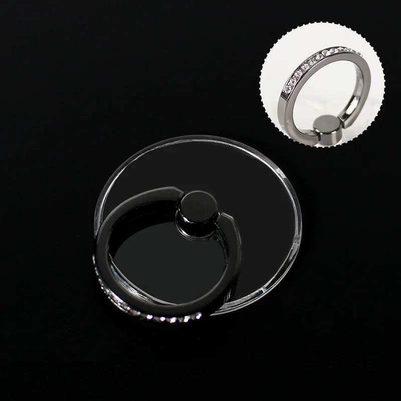 Transparent Diamond Phone Ring Holder Stand