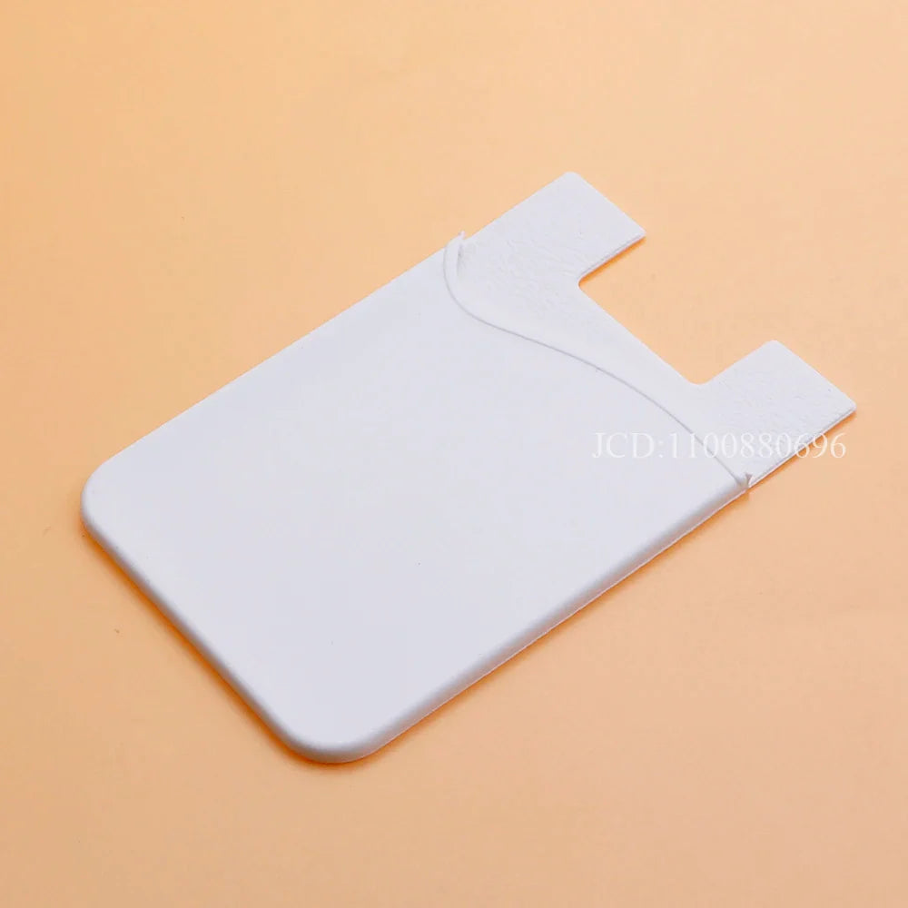 Silicone Phone Card Holder Wallet Stick-On