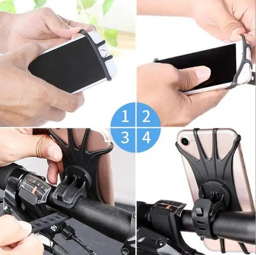 Silicone Bike Phone Holder Stand