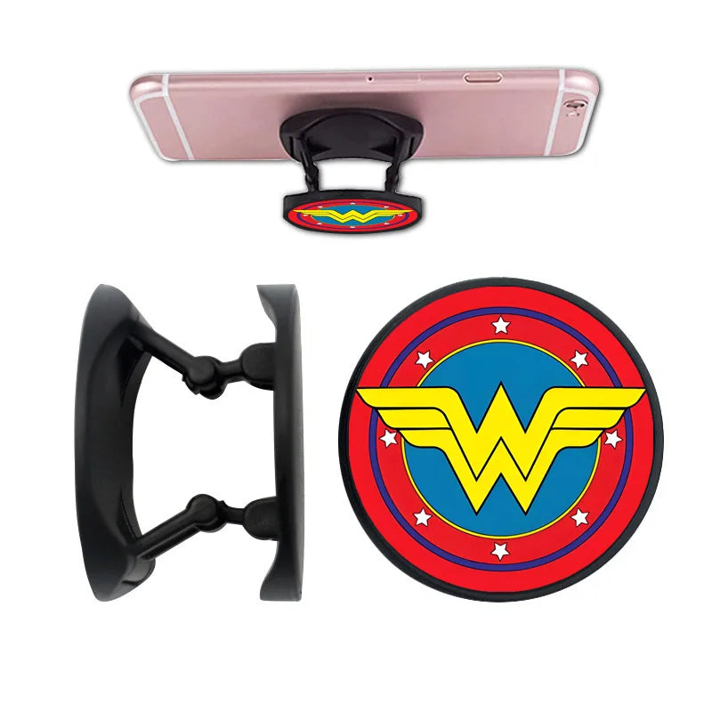 Cartoon Brave Team Folding Phone Ring Holder