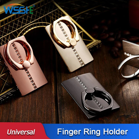 Luxury Square Phone Ring Car Holder