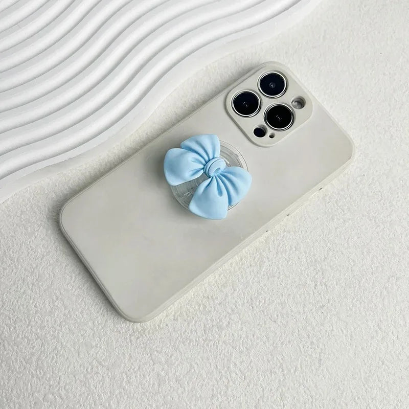 Korean Cute Colorful Bowknot Griptok Holder
