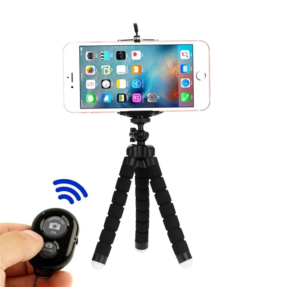 Sponge Octopus Phone Tripod Holder