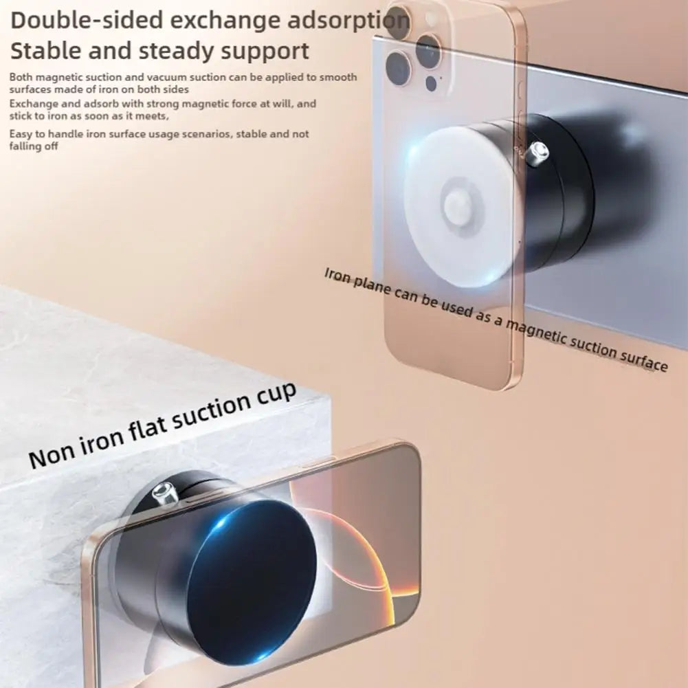 Double-sided suction cup phone holder