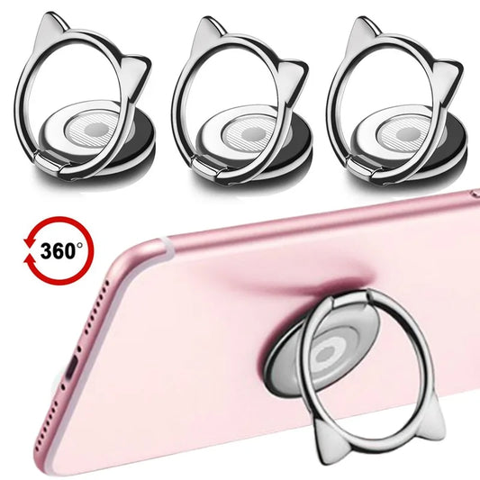 360° Rotatable Cute Cat Ring Holder