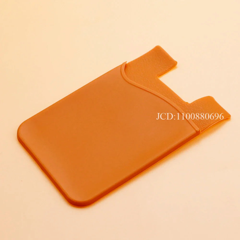 Silicone Phone Card Holder Wallet Stick-On