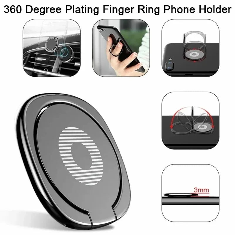 Luxury Rotating Phone Ring Holder