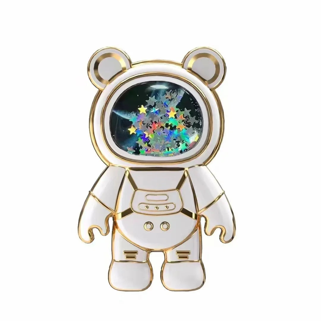 Cute Glitter Astronaut Quicksand Phone Grip Holder