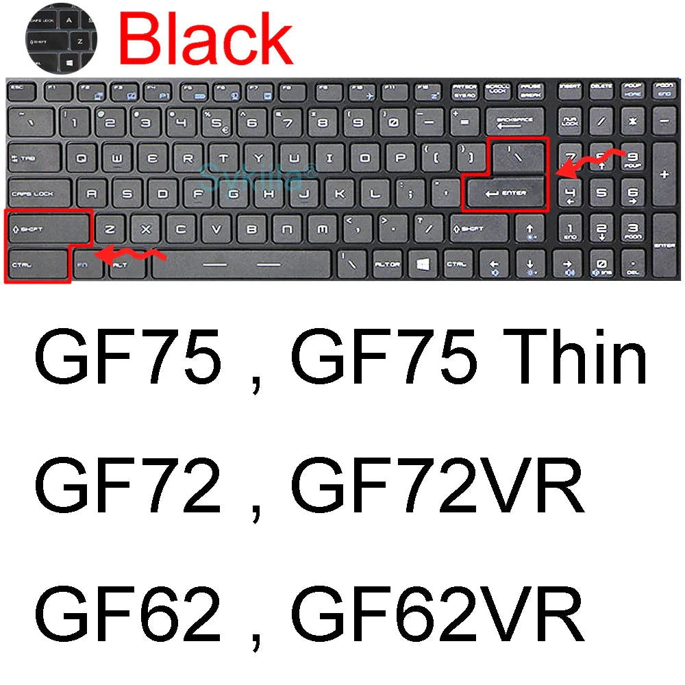 MSI GF65/GF63 Keyboard Silicone Cover
