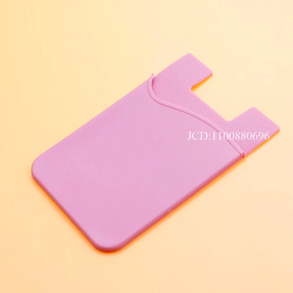 Silicone Phone Card Holder Wallet Stick-On