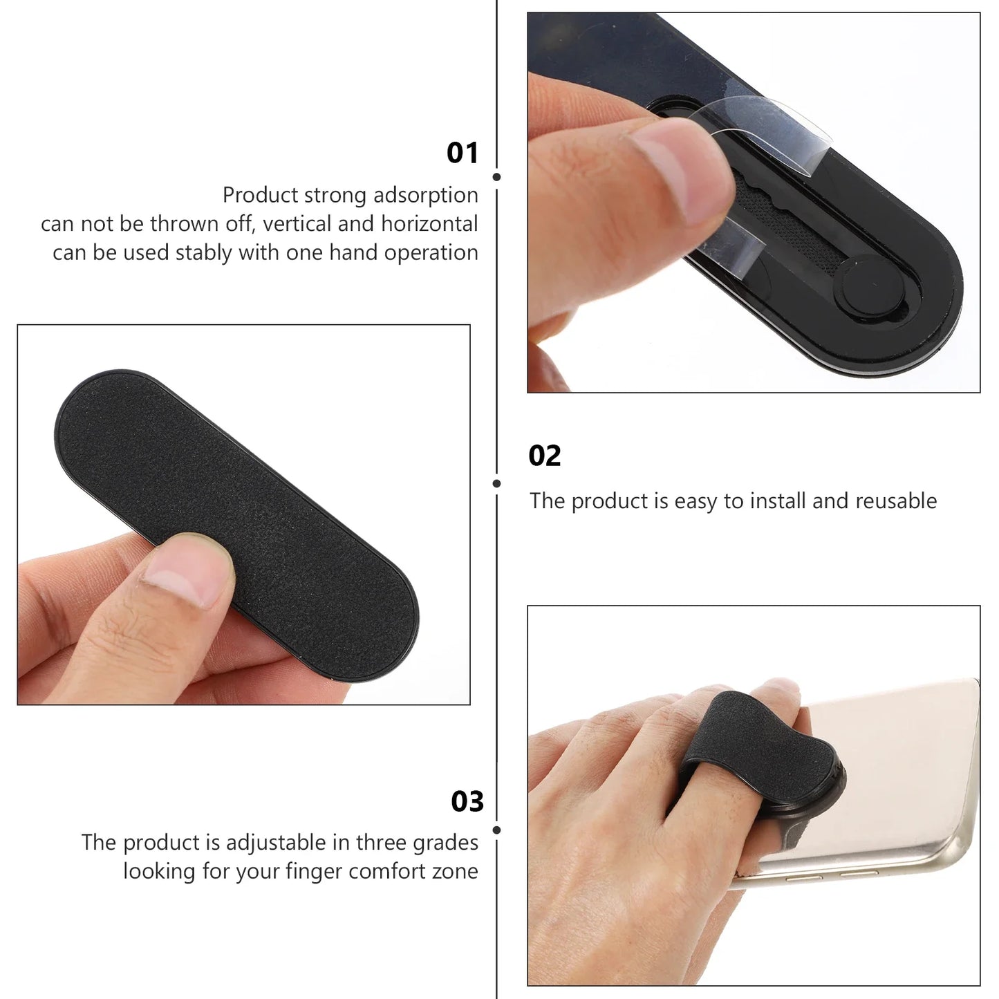 Adjustable Phone Ring Grip Holder