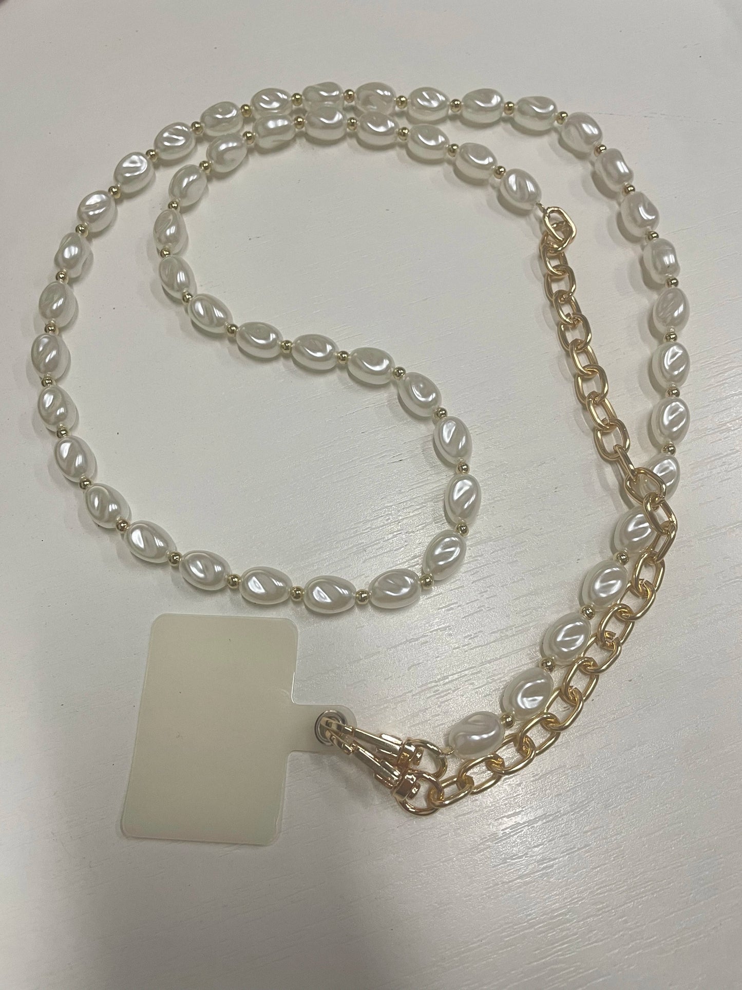 Pearl Phone Lanyard Crossbody Strap
