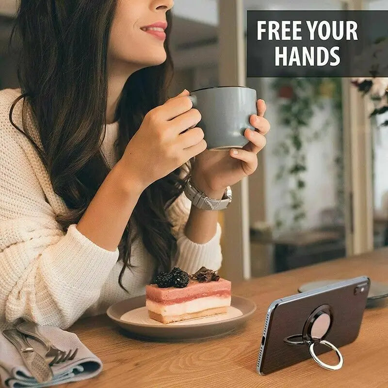 540° Rotating Metal Phone Ring Holder