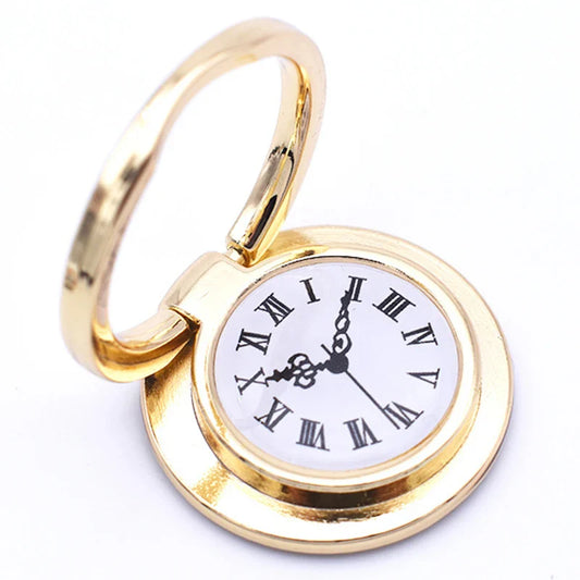Metal Clock Phone Ring Holder Stand