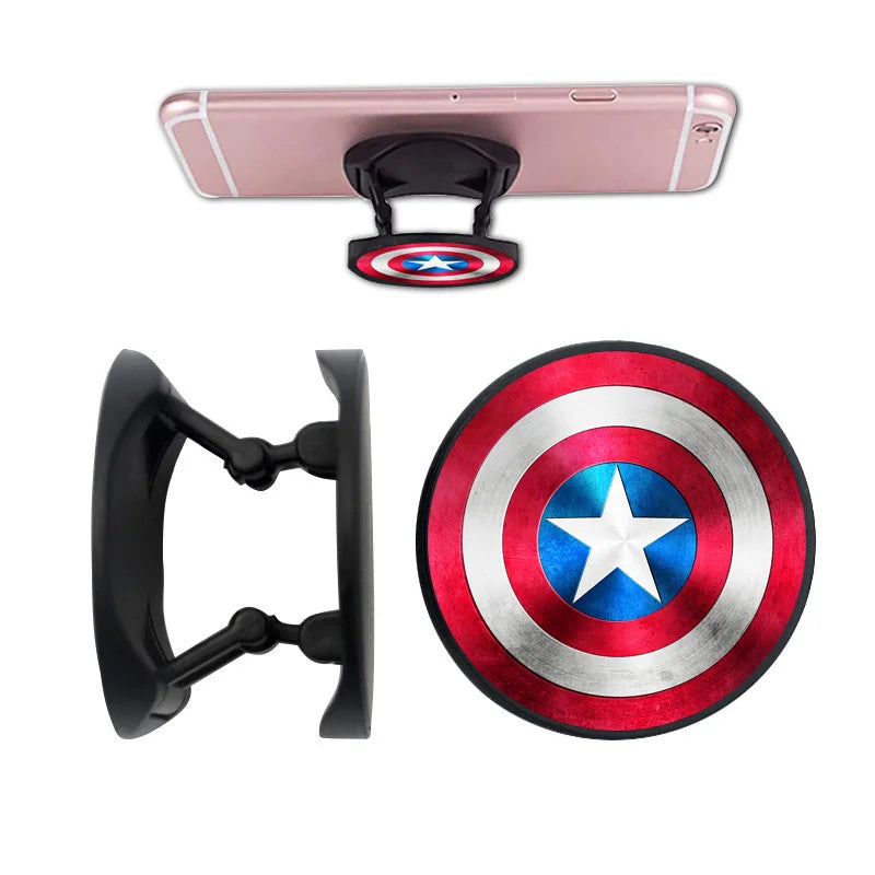 Cartoon Brave Team Folding Phone Ring Holder