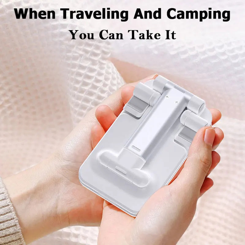 Adjustable Foldable Phone Stand with Silicone Pad