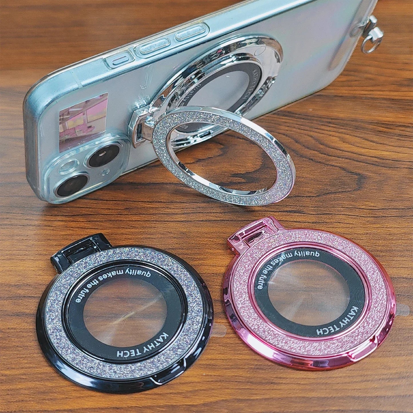 Glitter Bling Phone Ring Holder Stand