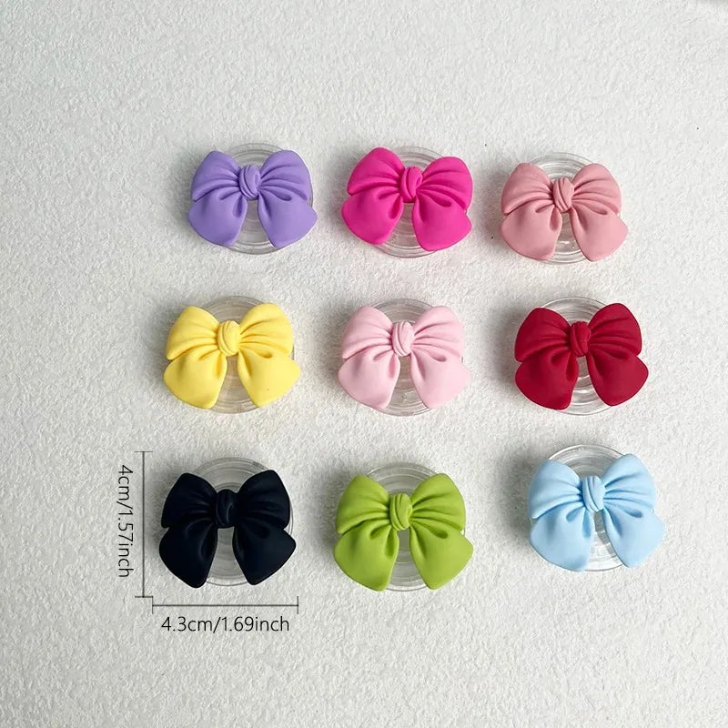 Korean Cute Colorful Bowknot Griptok Holder