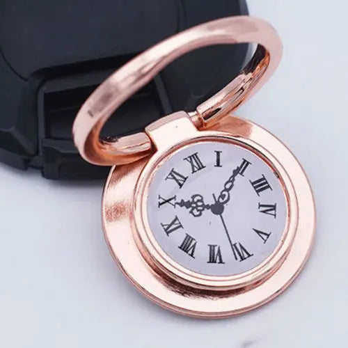Metal Clock Phone Ring Holder Stand