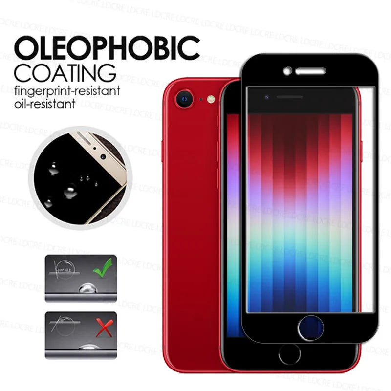 2.5D Full Cover Glass for iPhone SE 2022