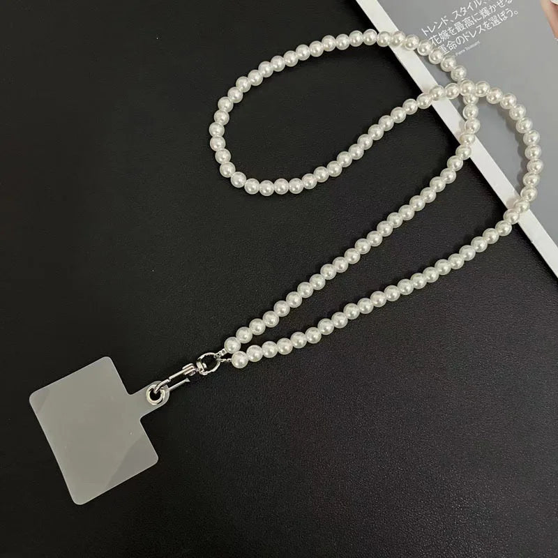 Pearl Phone Lanyard Crossbody Strap