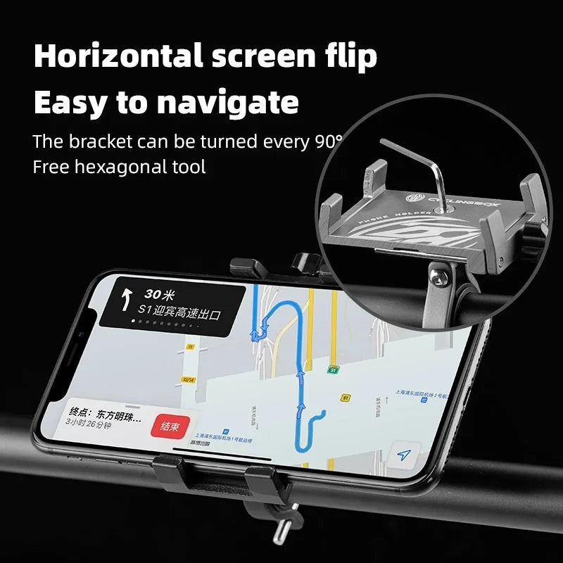 Universal Aluminum Bike Phone Holder