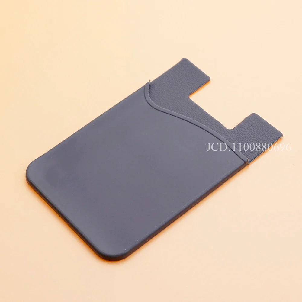 Silicone Phone Card Holder Wallet Stick-On