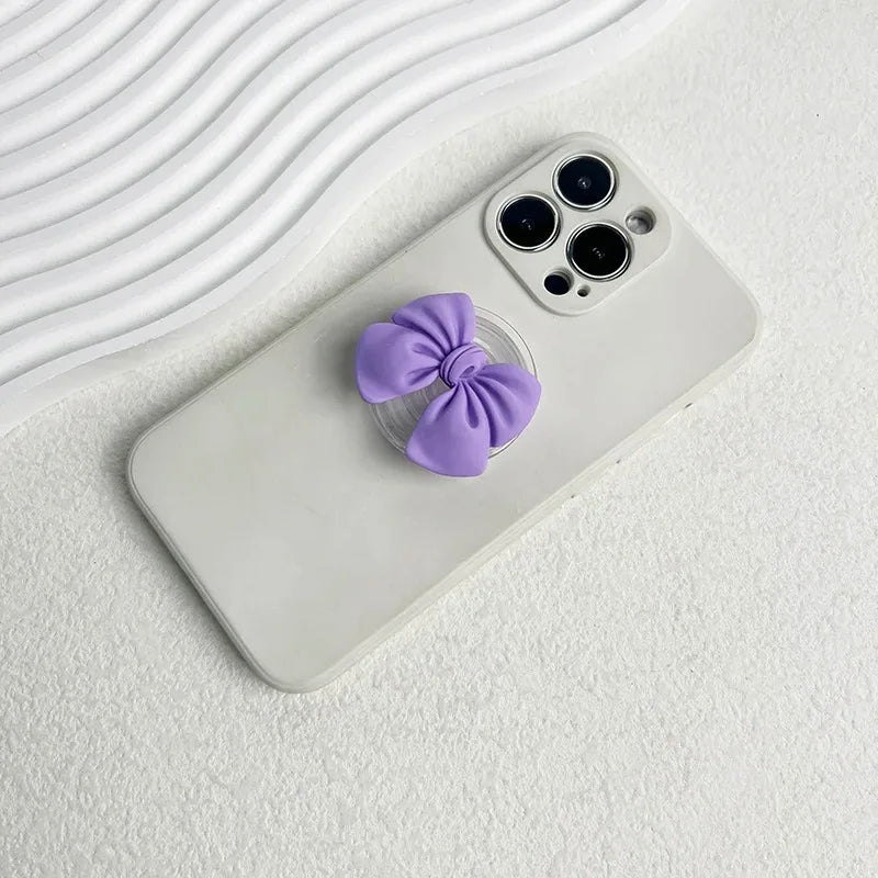 Korean Cute Colorful Bowknot Griptok Holder