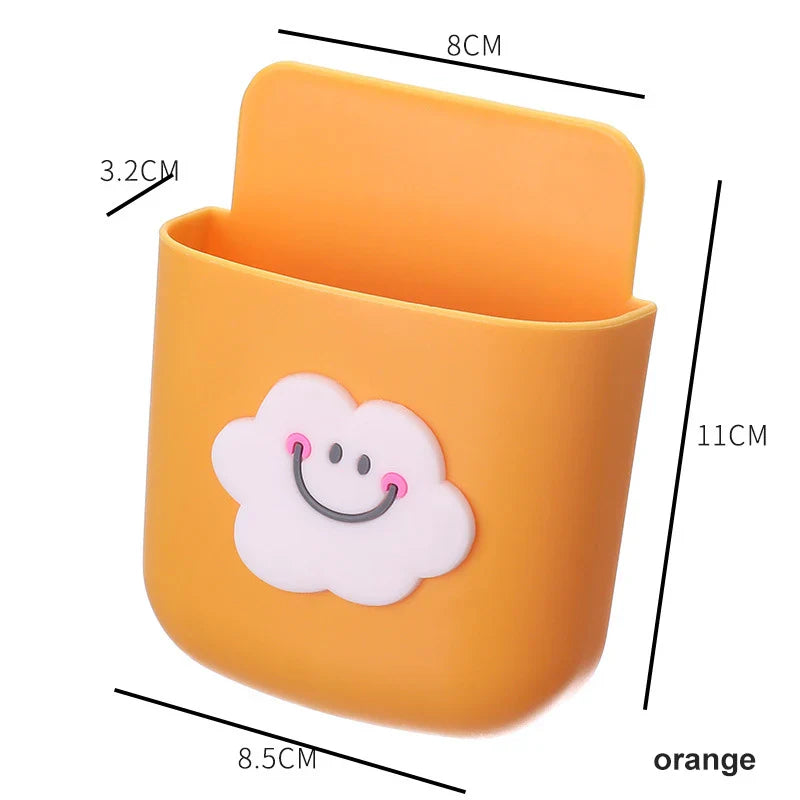 Wall-Mounted Phone Holder Storage Box