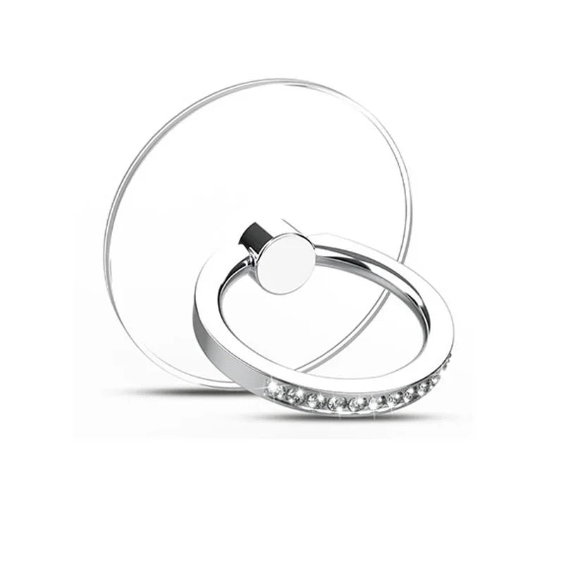 Transparent Diamond Phone Ring Holder Stand