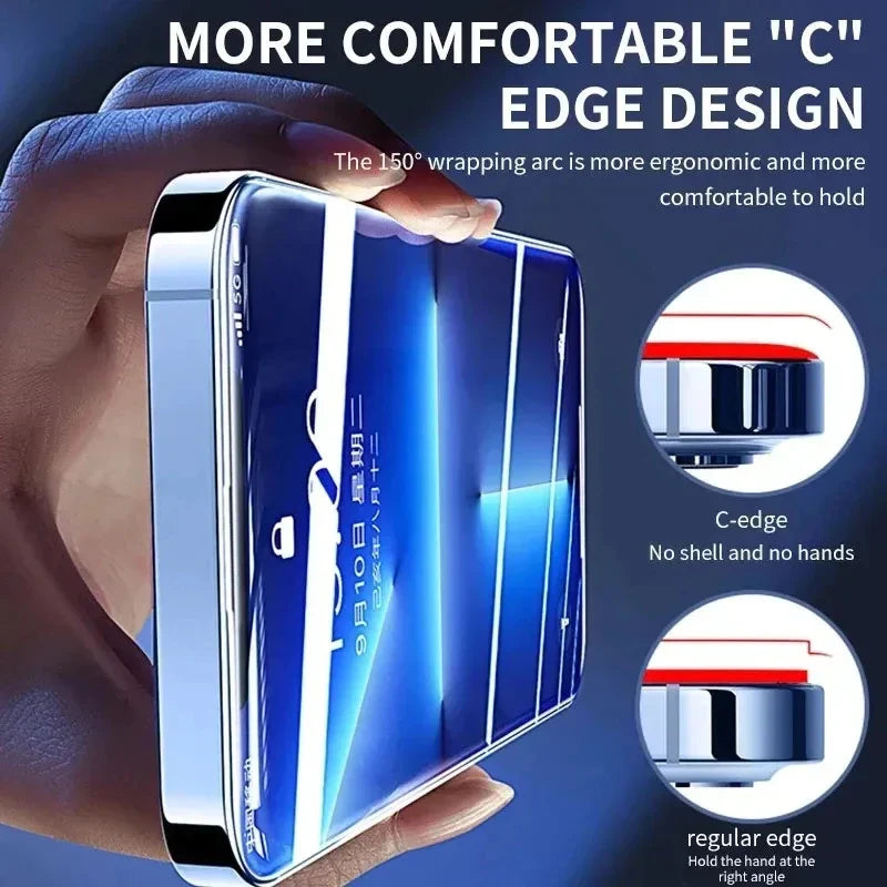 3pcs Full Cover Tempered Glass iPhone