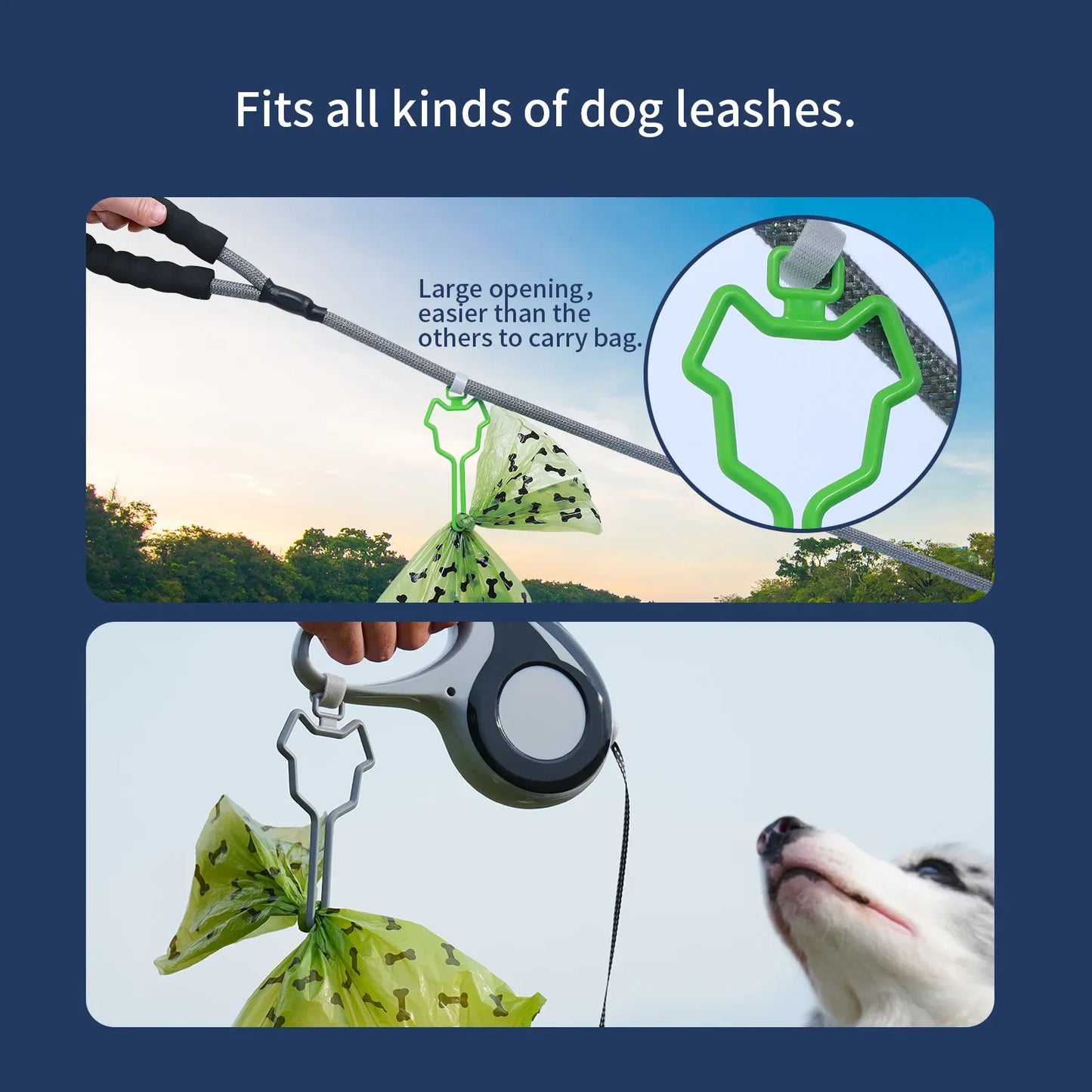 Hands-Free Dog Poop Bag Dispenser
