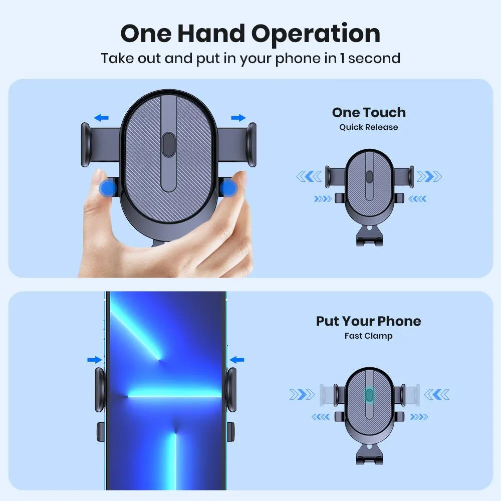 Gravity Car Phone Holder Mount Clip