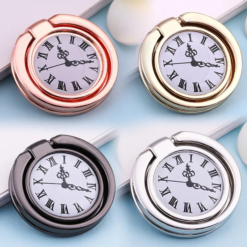 Metal Clock Phone Ring Holder Stand