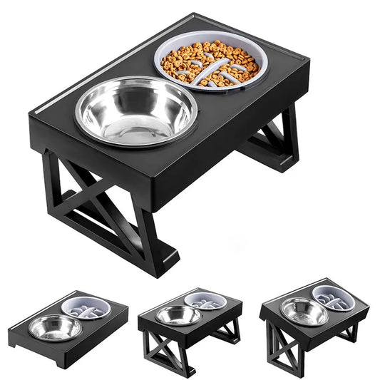 Adjustable Elevated Dog Feeder Bowl