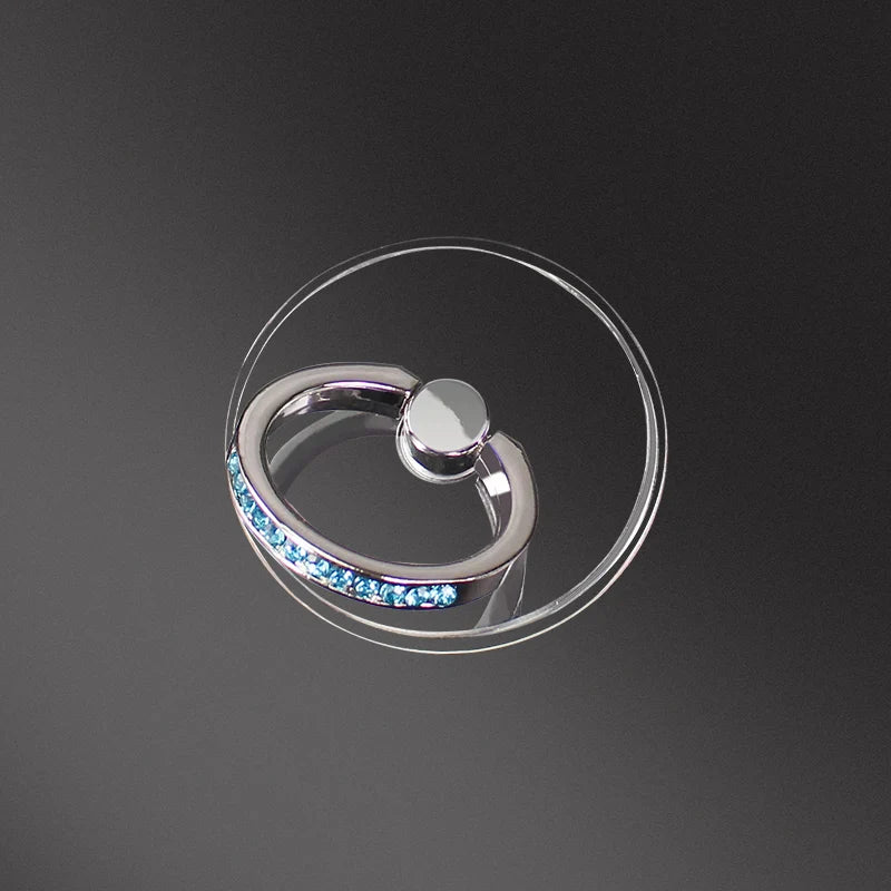 Transparent Diamond Phone Ring Holder Stand