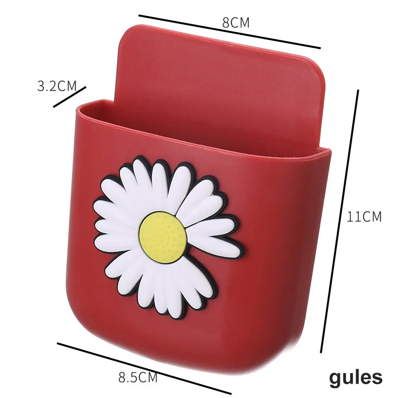 Wall-Mounted Phone Holder Storage Box