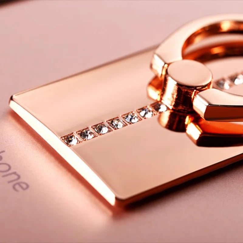 Luxury Square Phone Ring Car Holder