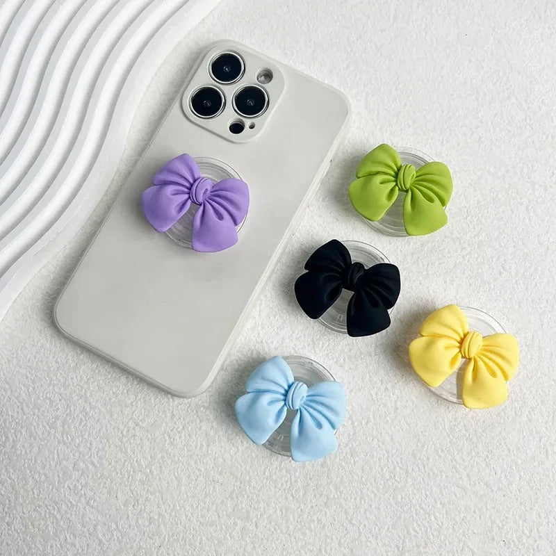 Korean Cute Colorful Bowknot Griptok Holder