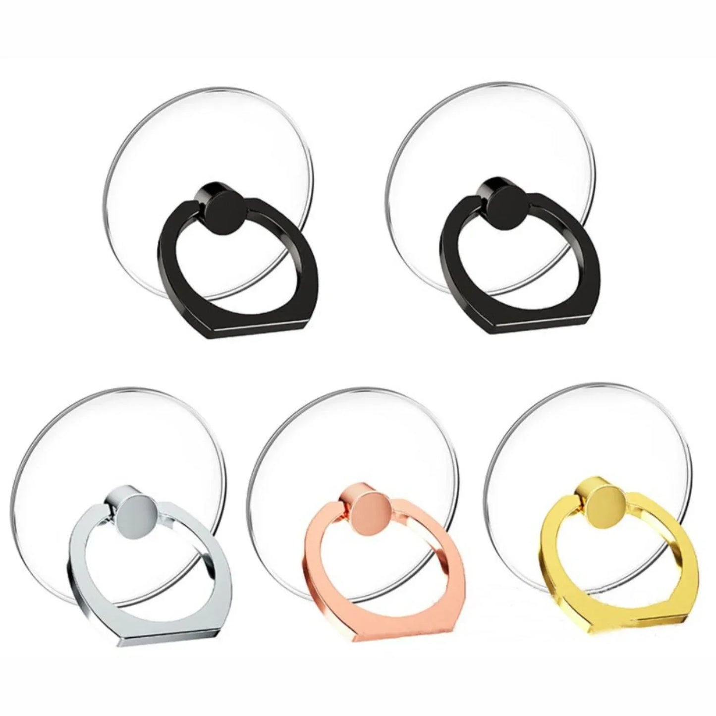 Transparent 360° Mobile Phone Ring Holder