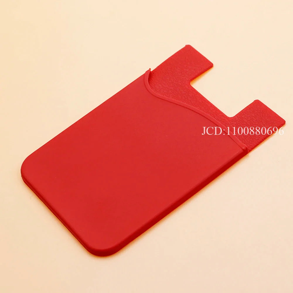Silicone Phone Card Holder Wallet Stick-On